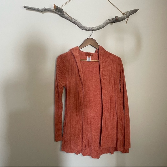 Barefoot Dreams Hooded CozyChic Ultra Lite Oasis Ribbed Cardigan - Picture 2 of 6